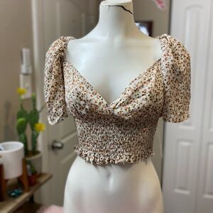 Floral crop top